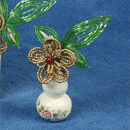 фарфоровая вазочка с французким цветком